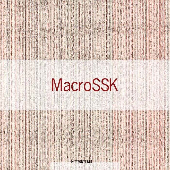 MacroSSK example